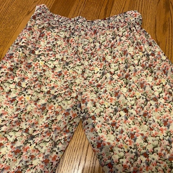Cato Floral Wide Leg Flare Elastic Waist Dress or Casual Pants - Picture 5 of 16